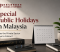 Special Public Holidays in Malaysia
